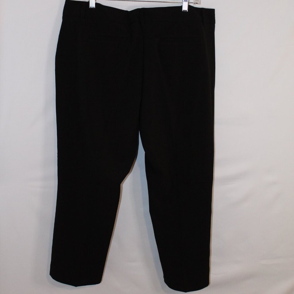 NY&C Vintage Y2K mid-rise 7th Avenue straight‎ leg crop black pants 18 BNWT - Picture 7 of 12